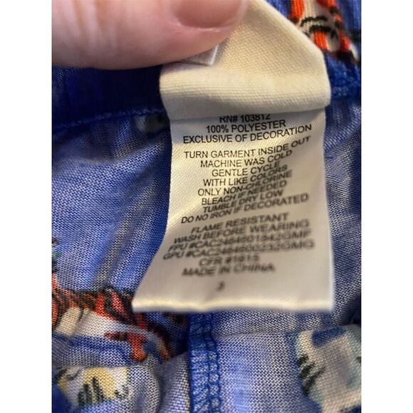 Nite nite Munki Munki Kids Animal Print Pajama Pants Blue Size 3 - Picture 4 of 5